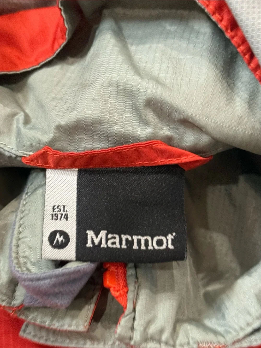 Marmot Men’s Small PreCip Rain Jacket Waterproof Hooded Shell Vented Coat Zip